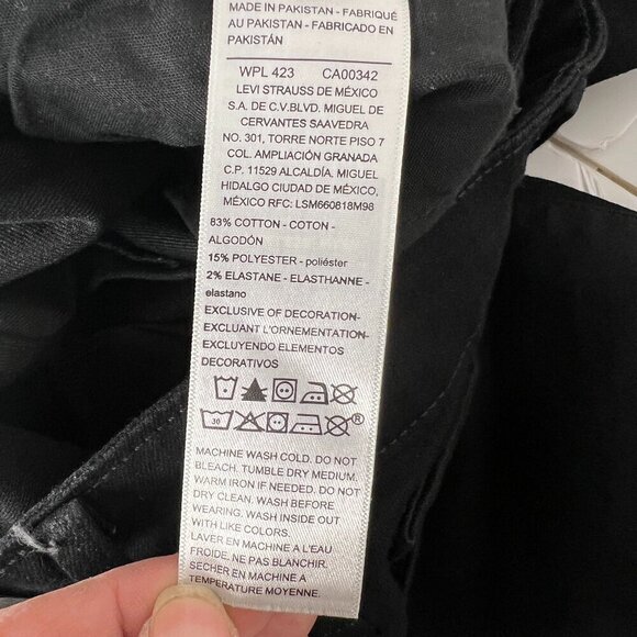 NWT Levi's Signature Black High Rise Skinny Denim Jean Sz 27 x 30 (4M) - Picture 8 of 10
